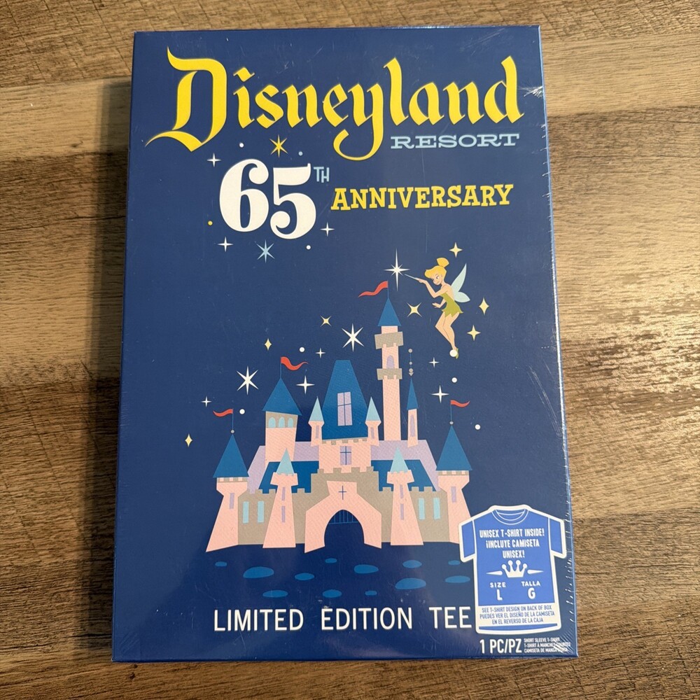 Disneyland Resort 65th Anniversary Limited Tee Funko T-shirt-NEW - SIZE LARGE! L
